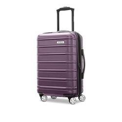 NEW in Box Samsonite Omni 2 Hardside 20" Luggage w/Built In Charging station & TSA lock- Purple