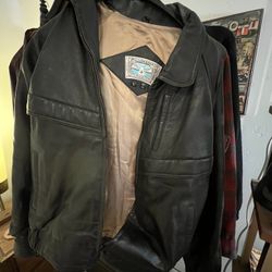 Vintage William Barry men’s leather jacket