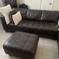 Leather Sectional 
