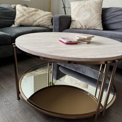 Rose gold Mirrored Coffee table 
