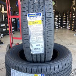 BRAND NEW SET OF GOODYEAR TIRES 205/60/16