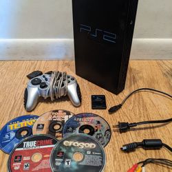 PlayStation 2 pS2 Console And games Lot 