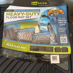 Mid Size Black Heavy Duty Floor Mats