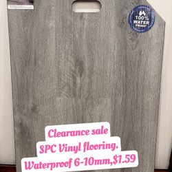 SPC Vinyl Flooring, Waterproof, 8 mm $1.79/sqft Autumn Specials