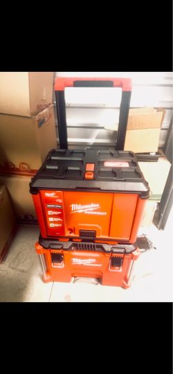PACKOUT 22 in. Rolling Modular Tool Box Low Profile Handle and 19in packout tool cabinet