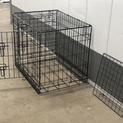 Foldable For Cage Crate Metal Wire Double Door 