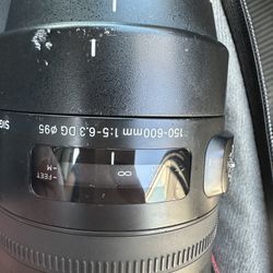 Sigma 150-600 Lens for parts (Canon mount)