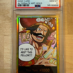 2025 ONE PIECE OP13-CARRYING ON HIS WILL DON!! CARD ALTERNATE ART-GOLD PSA 10