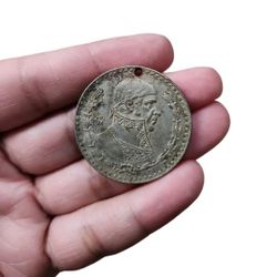 Vintage 50/60s Silver Peso Coin Pendant