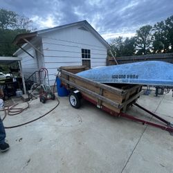 Row Boat With Trailer 