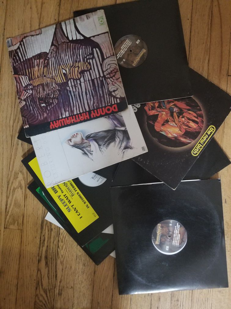 Eleven vinyl records
