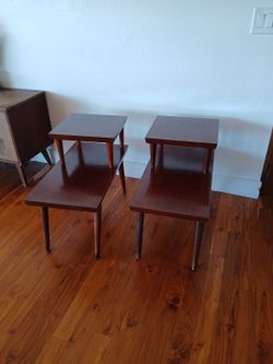 Mcm step end table