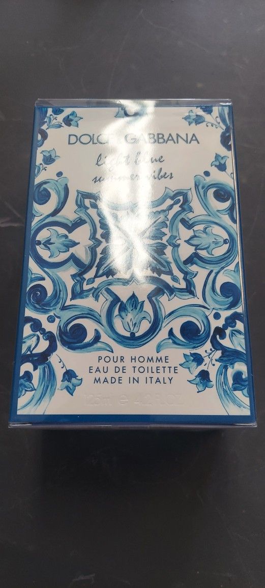 Men's D&G Light Blue Summer Vibes, New Unopened Box 