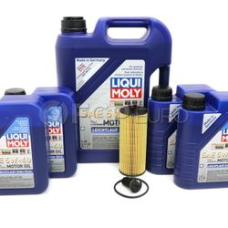 Mercedes C63 C63s Oil Change Kit 5W-40 - Liqui Moly With Filter   