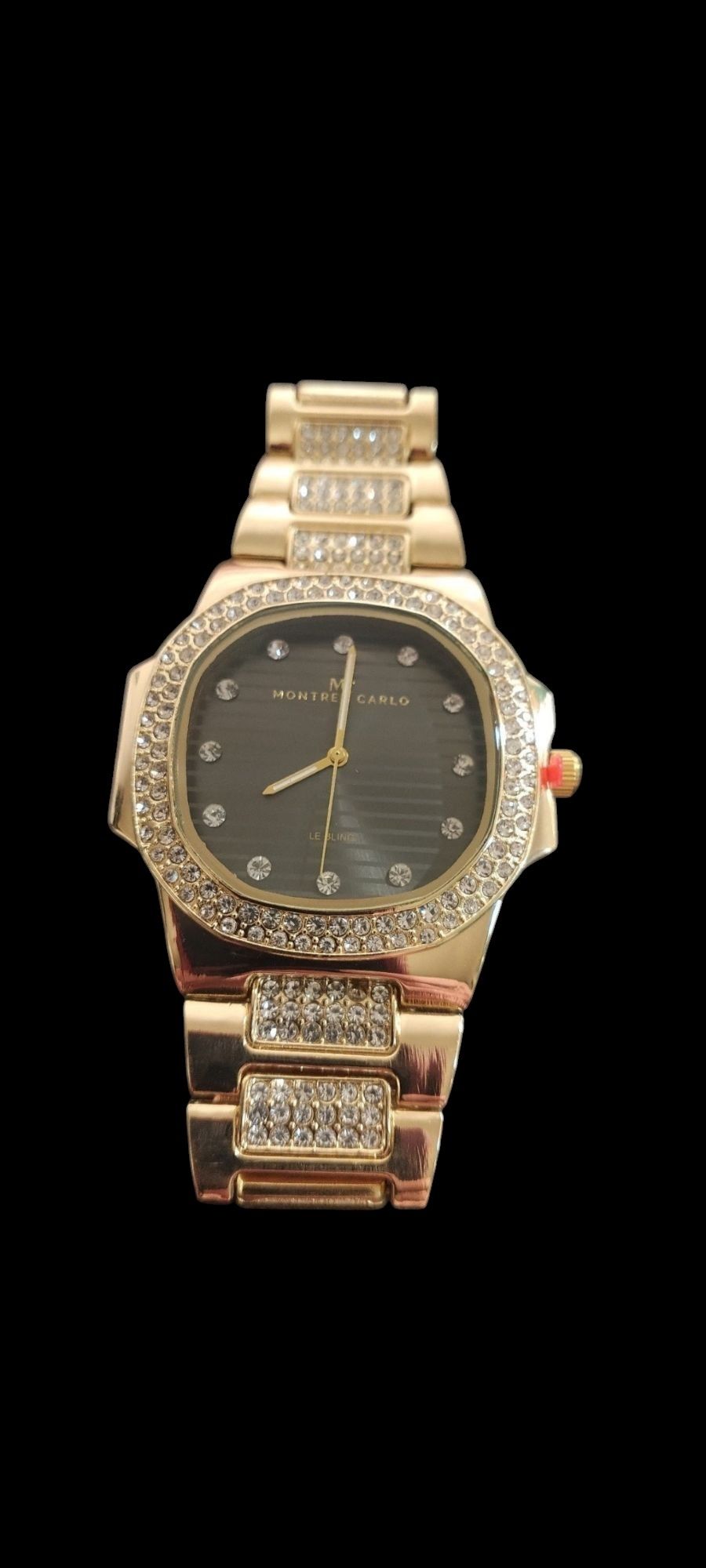 Montres Carlo Gold Steel Iced Out Watches
