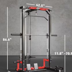 Smith Machine With Barbell 