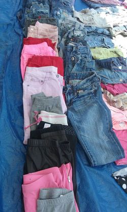 Little girls shorts and jeans