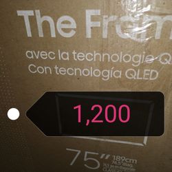 SAMSUNG 75"INCH QLED 4K THE FRAME TV LS03D 