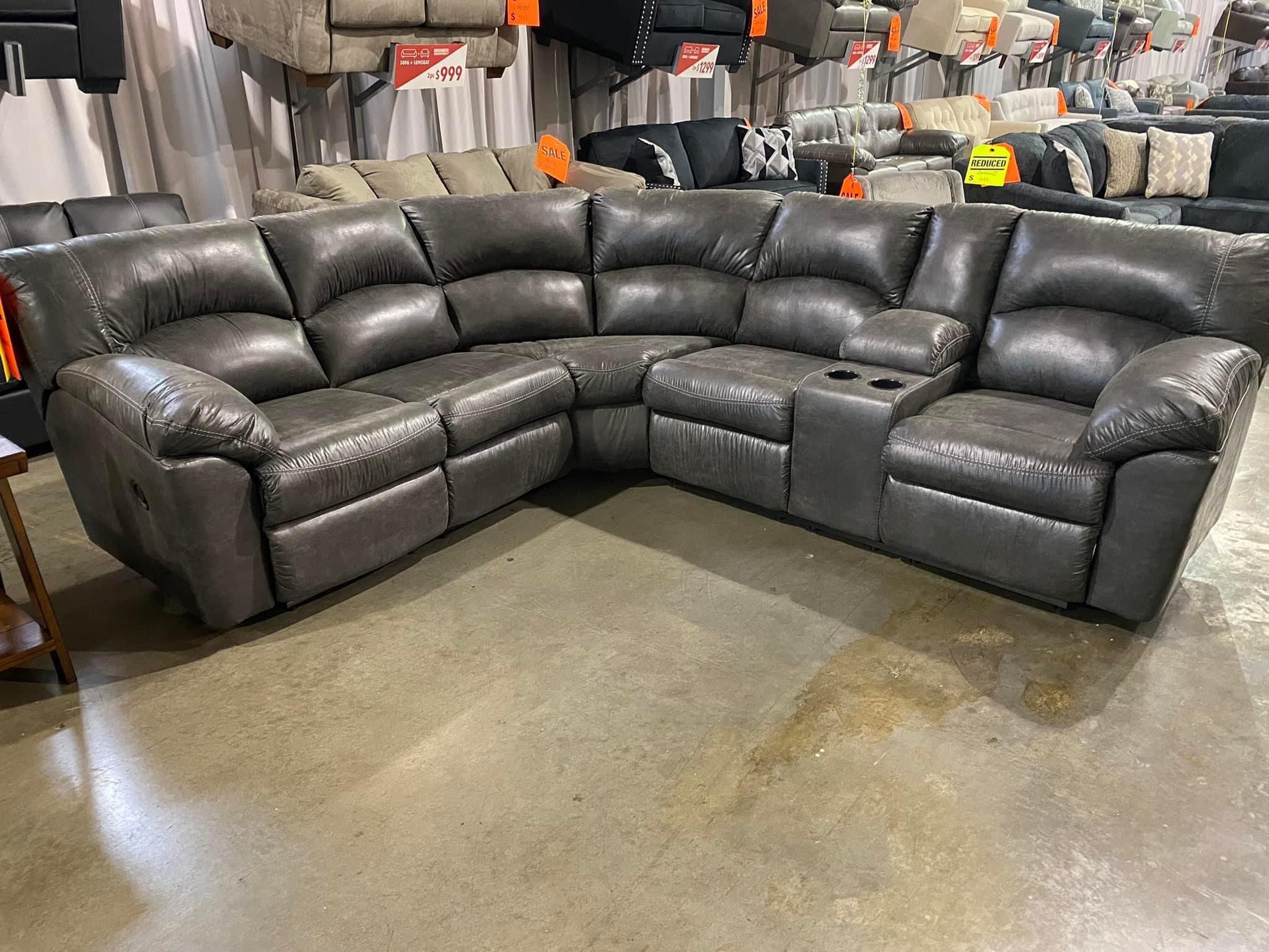 Reclining Sectional In Stock For Immediate Delivery