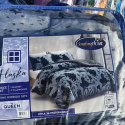 Cobijas De Borreguito.  Cobertores.    Queen $30 