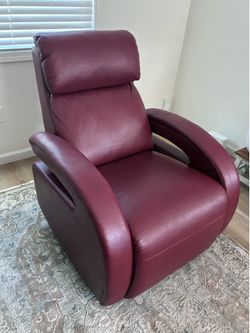 Electric Leather Recliner (w/ Power Headrest)