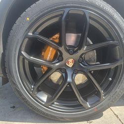 22" New Staggerd Wheels & New Tires For PORSCHE CAYENNE S 2014-2024