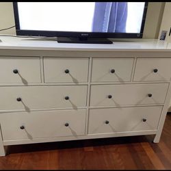 Ikea Hemnes Glossy White Dresser