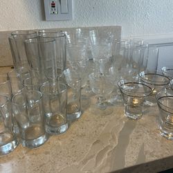 Glass Cup Set 
