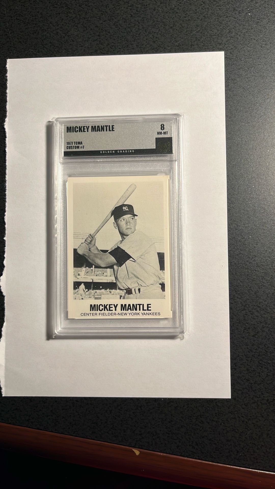 Mickey Mantle 1977 TCMA Graded Card