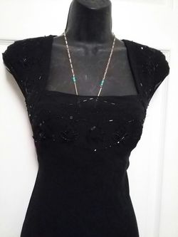 GU Ladies New York Jones size 6 Elegant Beaded, Sequin Dress
