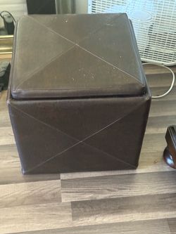 Brown ottoman