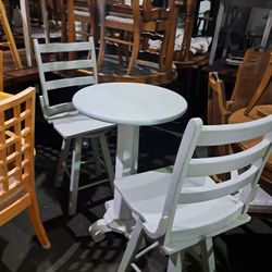 Table And 2 Swivel Chaira 