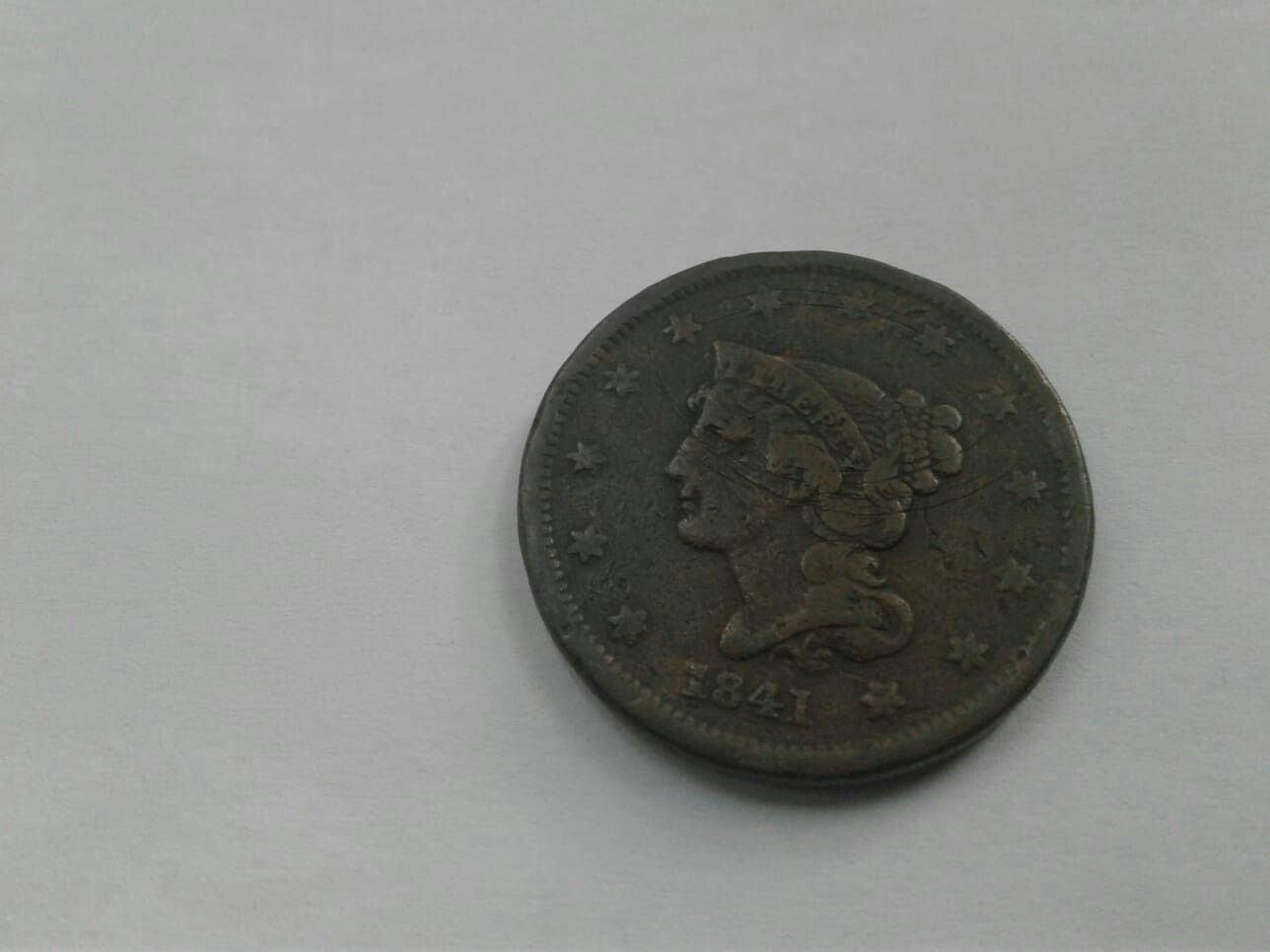 Large cent 1841