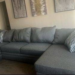 Grey sectional