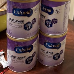 4 Enfamil Gentlease Cans