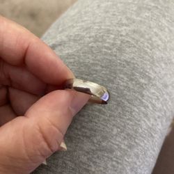 Real 925 Sterling Silver Wedding Band Size 9