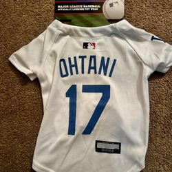 MLBPA Dog Jersey - Shohei Ohtani #17 Pet Jersey - MLB LA Dodgers Mesh Size M 
