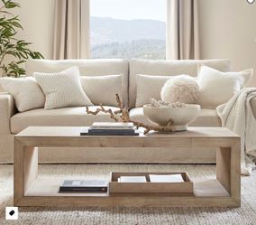 Pottery Barn Folsom Coffee Table 58" Desert Pine | Like New | $400
