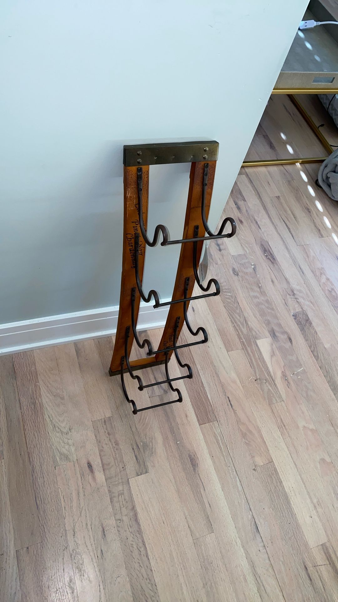 5 Bottle Wooden Wine Rack