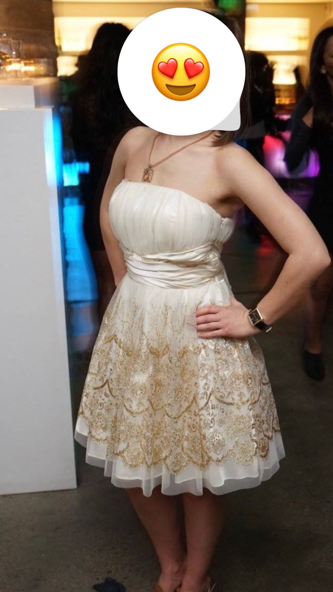 Dress In Gold Color 