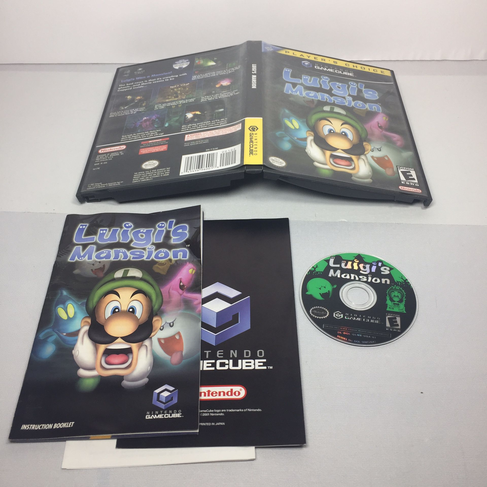 Luigis Mansion Nintendo Gamecube CIB