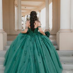 Forest Green Quince Dress 