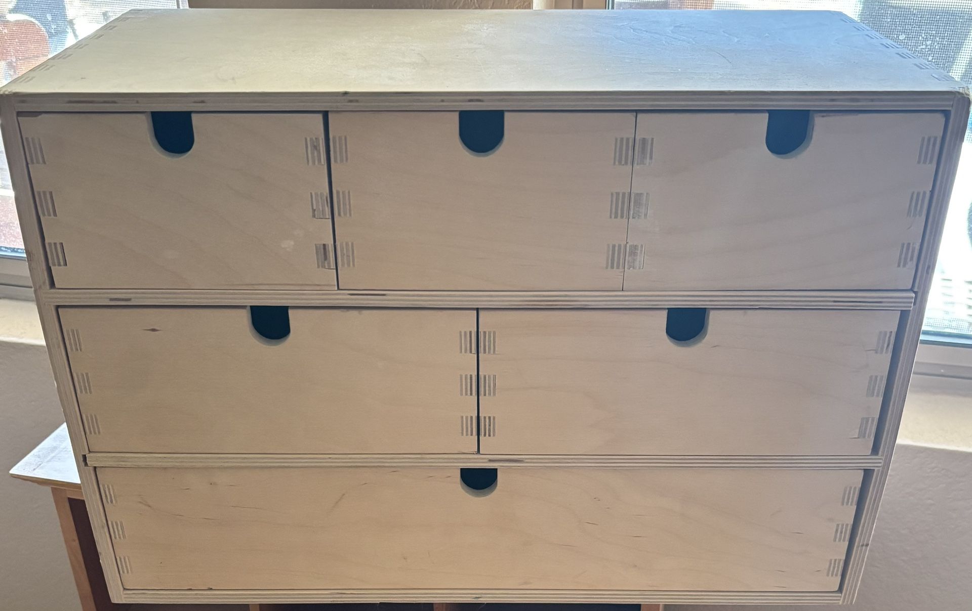 IKEA Mini Storage birch plywood chest desk organizer drawers