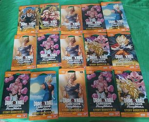 Dragon Ball Z Super Card Game Fusion World Story Booster 01 Packs x15