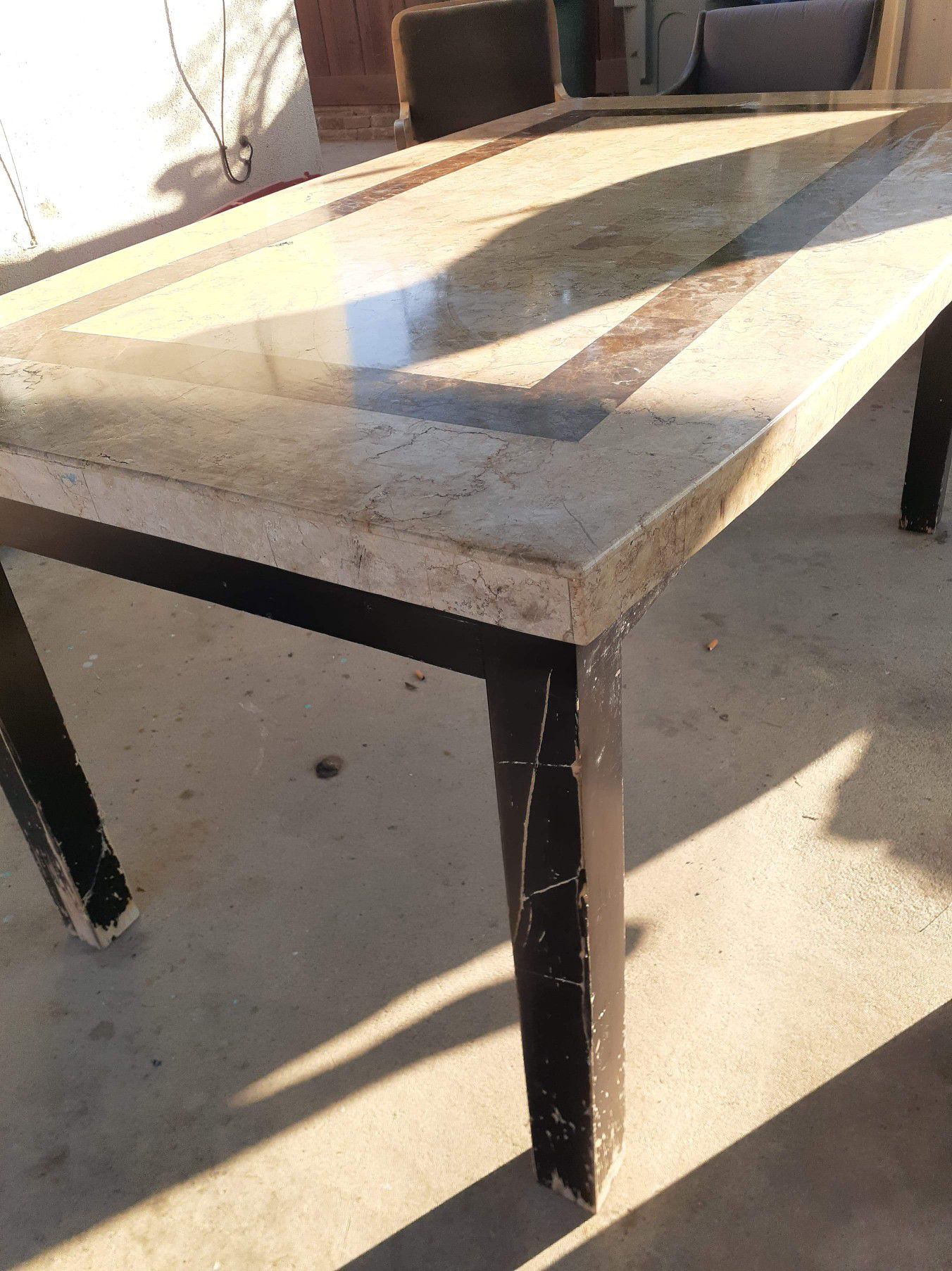Heavy marble table