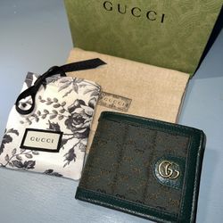Gucci Ophidia GG Wallet (Green)