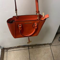 Orange Michael Kors Purse
