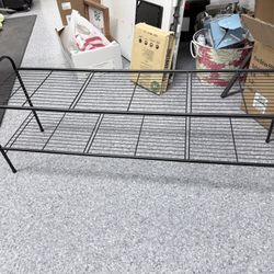 2-tier Shoe Rack Organizer, Long Metal