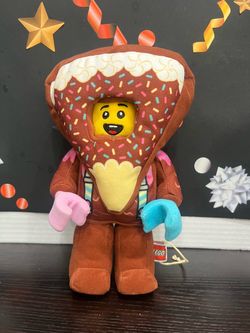 LEGO CHOCOLATE CAKE SUIT PLUSH - 9 INCH - New
