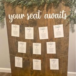 Wedding Seating Chart 